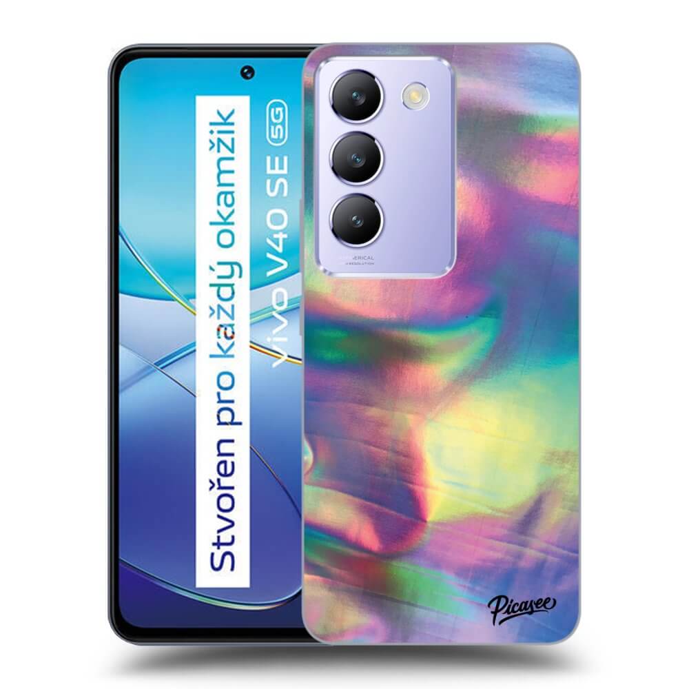 Vivo V40 SE 5G Hülle - Schwarzes Silikon - Holo