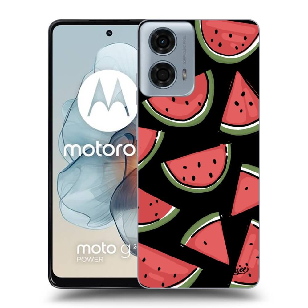 Motorola Moto G24 Hülle - Schwarzes Silikon - Melone