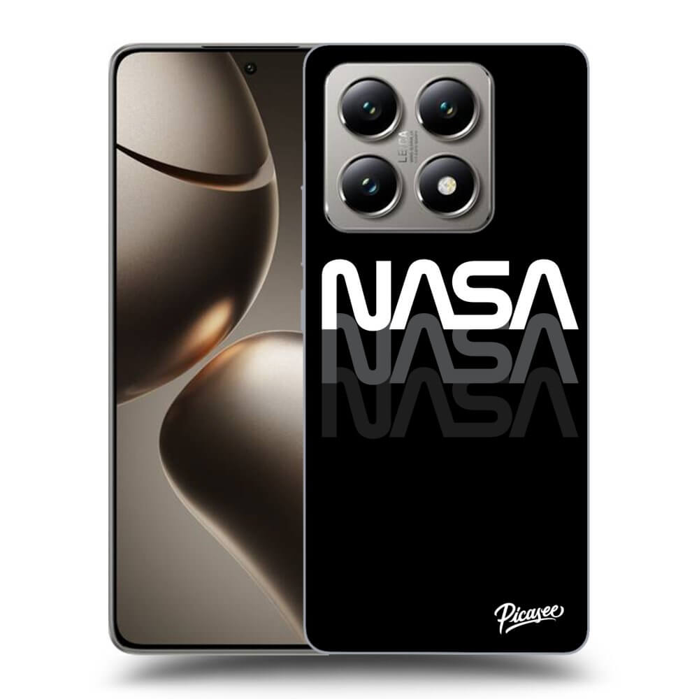 Xiaomi 14T Pro Hülle - Schwarzes Silikon - NASA Triple