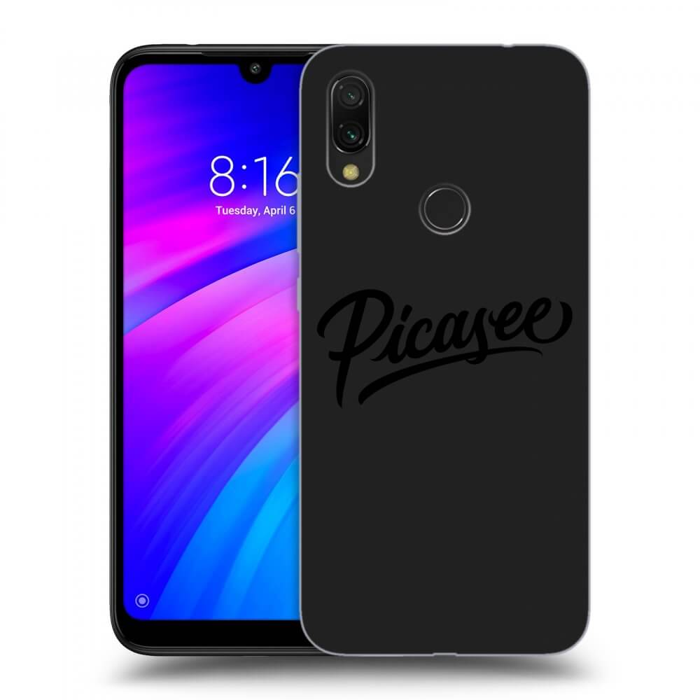 Xiaomi Redmi 7 Hülle - Schwarzes Silikon - Picasee - Black