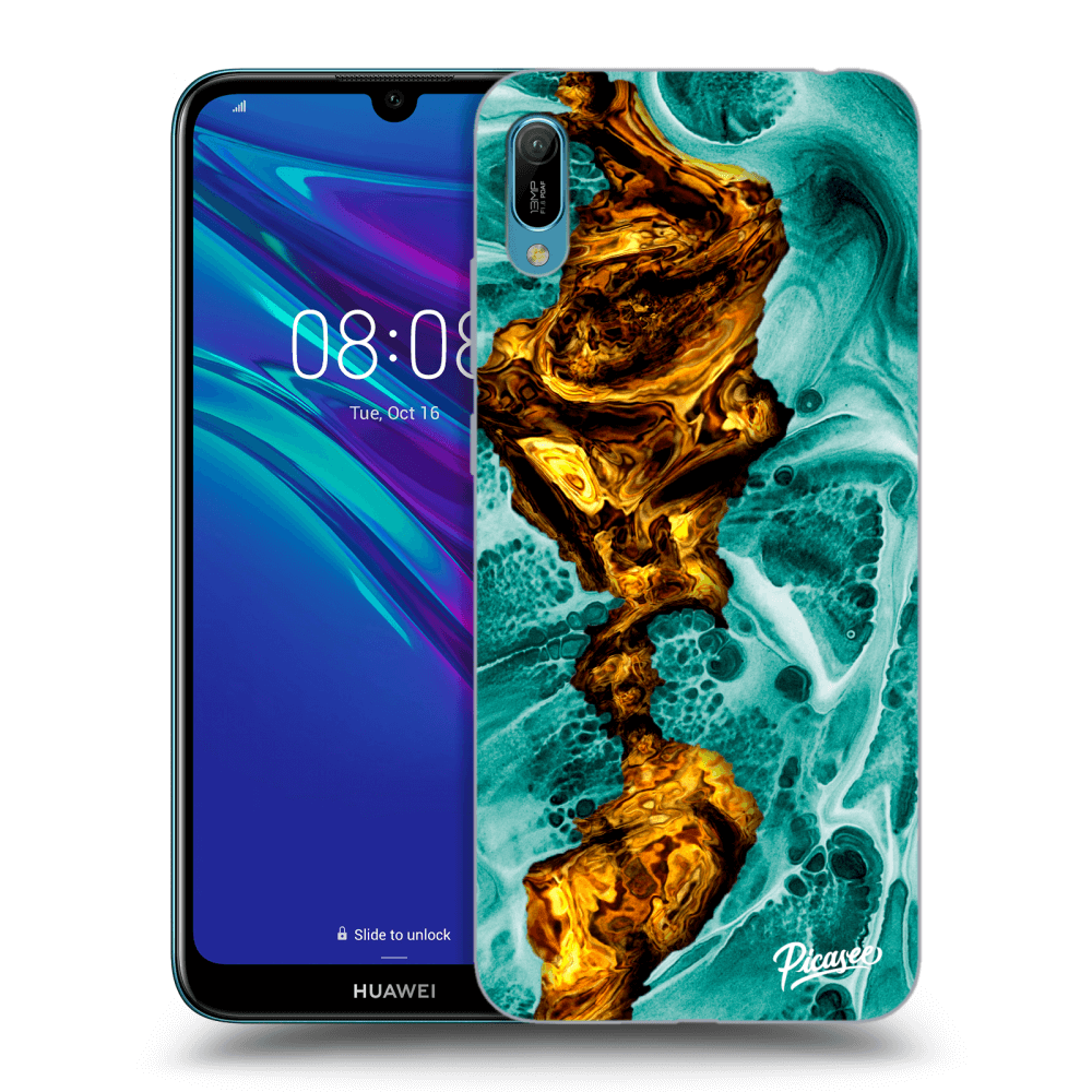 Huawei Y6 2019 Hülle - Transparentes Silikon - Goldsky