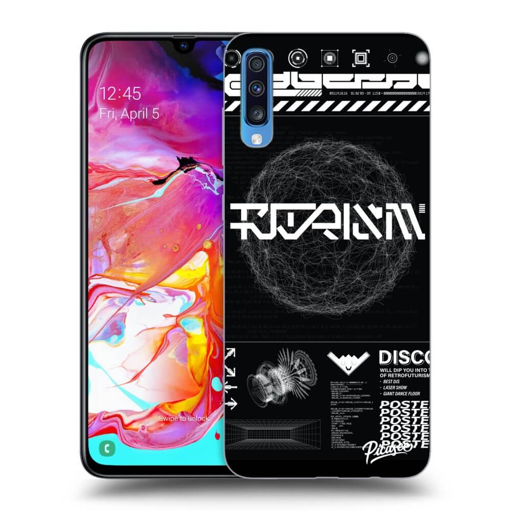 Samsung Galaxy A70 A705F Hülle - Schwarzes Silikon - BLACK DISCO